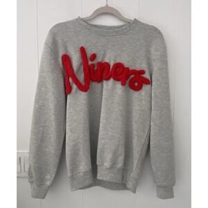 San Francisco 49ers Women's Small Chenille Yarn Embroidered "Niners" Sweatshirt